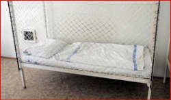 a caged bed