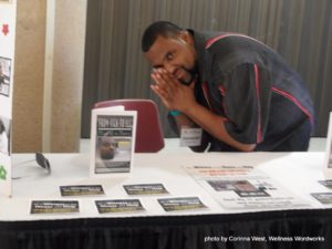 Donovan Gardner sold out of books with his entrepreneurship approach at the 2011 Kansas Recovery Conference