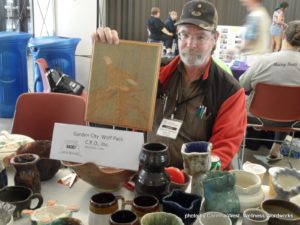 The Garden City Wolf Pack selling pottery at the 2011 Kansas Recovery Conference