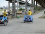 Pedicabs provided by Jay Matlack, a fellow entrepreneur and owner of Tricycle Transit