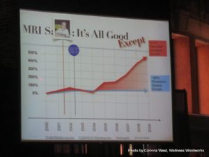 IMG_0064 Tobias Gilk's presentation on MRI safety showed a huge increase in accidents with little regulation. All fields of health care have the same problems as mental health.
