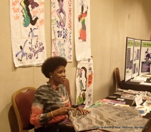 Sharon Wise's booth at Alternatives 2012. Her increase in entrepreneurship has allowed her incredible art to spread further.