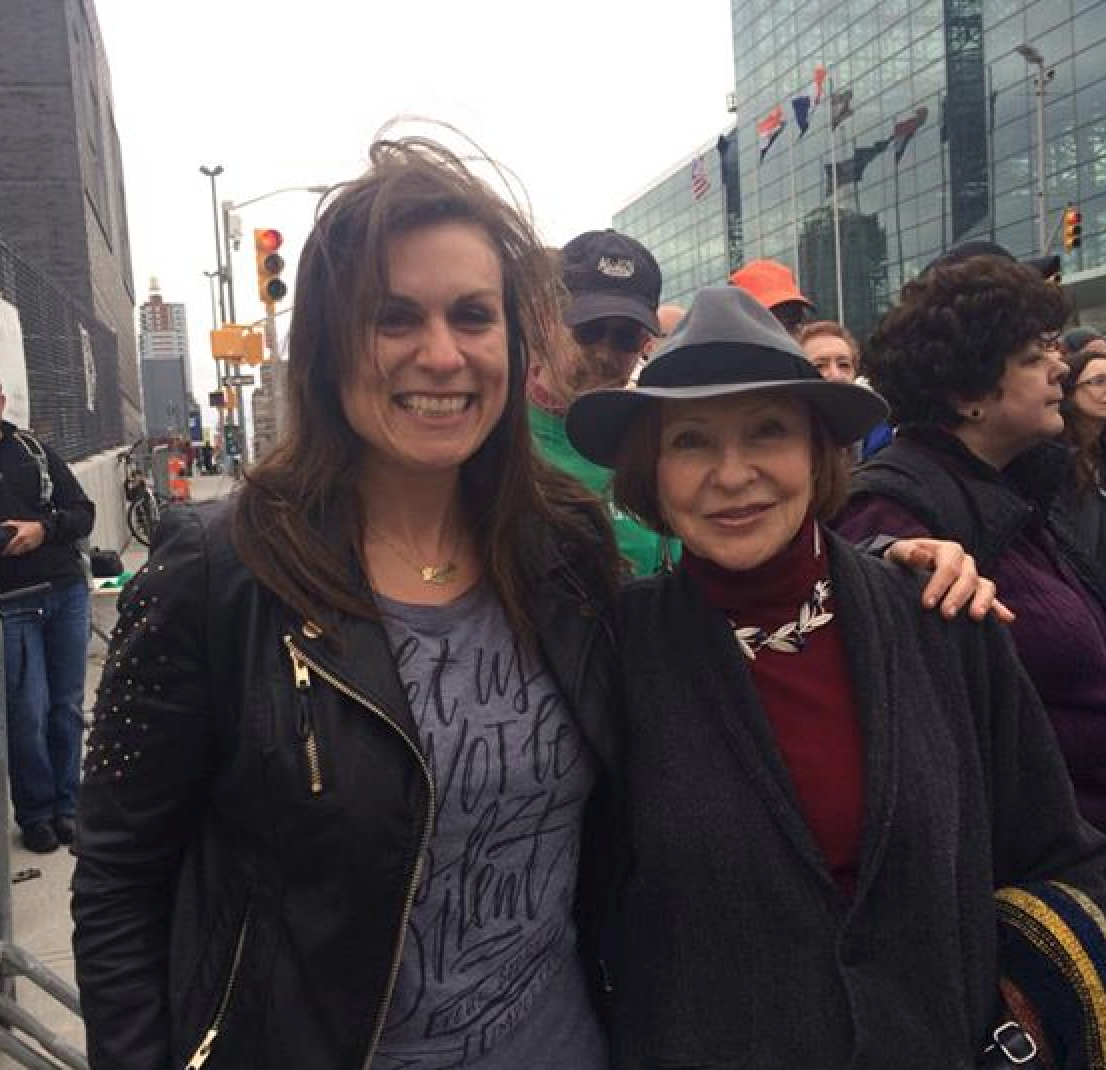 Leah Harris & Vera Sharav at the 2014 protest