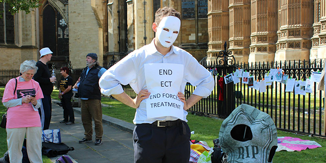 London’s protest, in front of the Houses of Parliament, lasted four hours and was reported to have been very militant.