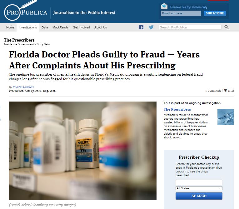 ProPublica Florida Doctor