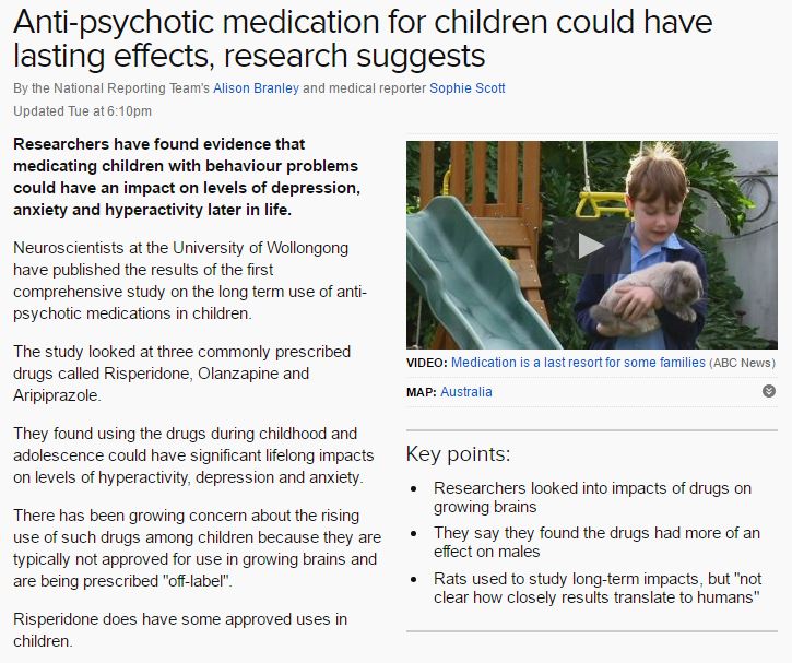 antipsychotics in children