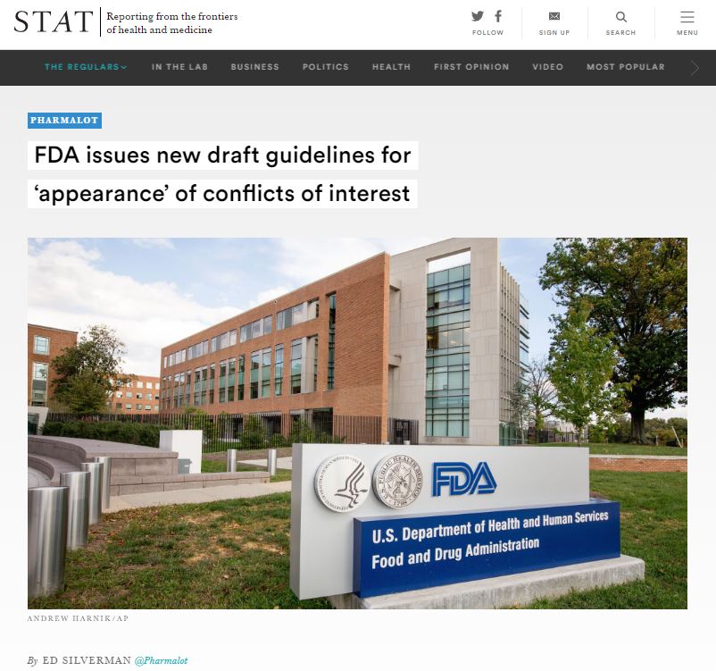 fda appearance of COI