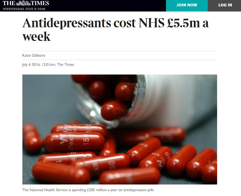 antidepressants nhs