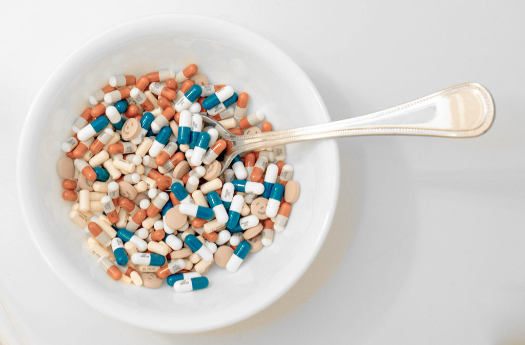 pills in bowl