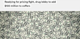 “Readying for Pricing Fight, Drug Lobby to add $100 Million to Coffers”