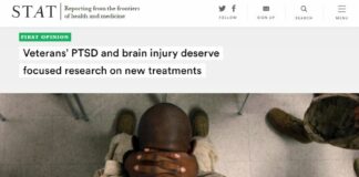 “Veterans’ PTSD and Brain Injury Deserve Focused Research on New Treatments”