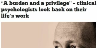 “A Burden and a Privilege” – Clinical Psychologists Look Back on Their Life’s Work