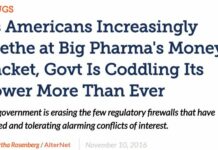 “As Americans Increasingly Seethe at Big Pharma’s Money Racket, Govt Is Coddling Its Power More Than Ever”