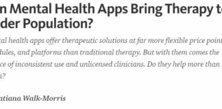 “Can Mental Health Apps Bring Therapy to a Wider Population?”