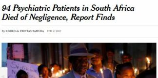 “94 Psychiatric Patients in South Africa Died of Negligence, Report Finds”