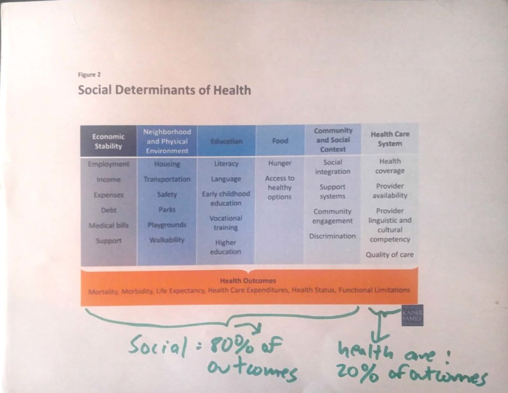 NAMI Kansas ignoring the social determinants of health in their health disparity program design.