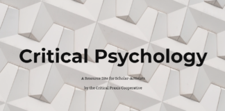 What Is Critical Psychology? New Site for Scholar-Activists