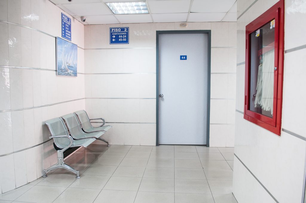 empty medical waiting room