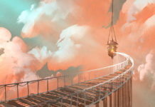 Psychiatry Needs a New Metaphor bridge to hanging lantern in clouds painting