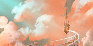 Psychiatry Needs a New Metaphor bridge to hanging lantern in clouds painting