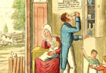 An American History of Addiction: Ardent Spirits Drunkard's progress lithograph 1826