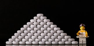 Addiction Treatment: How Many Meds Does It Take to Get Sober? lego ballerina and pyramid of hydrocodone