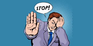 Stop Saying This, Part Four: Does Time Heal All Wounds? Pop art man saying "stop!"