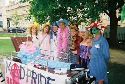 UK Mad Pride Bed Push