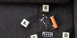 How Many Times Must the “PTSD” Label’s Harm Be Exposed? blocks spell out PTSD