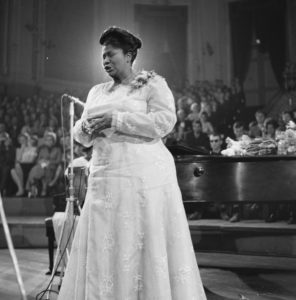 Mahalia Jackson, the "Queen of gospel," in 1961