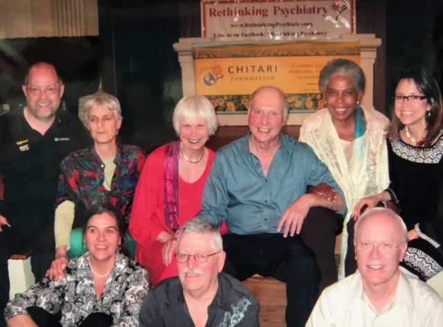 Members of Rethinking Psychiatry at the 2014 symposium with James Gordon, M.D., who delivered a keynote talk on journeying out of depression.