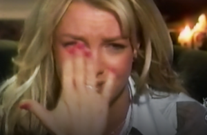 Britney Spears in tears