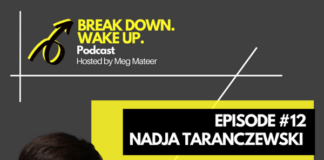 Break Down. Wake Up. podcast – 012 – Listening to her Whole Self…Even the Nasty Bits with Nadja Taranczewski