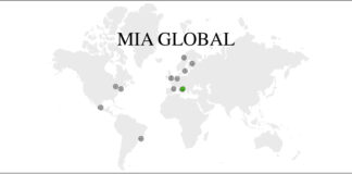 Mad in Italy A map of the world depicting the various MIA affiliate locations; Italy's circle is bright green.