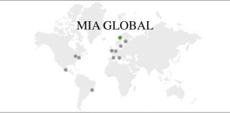Mad in Norway A map of the world with MIA Affiliate locations marked with dots. A dot in Norway is bright green.