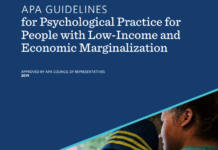 Psychologists Issue Guidelines for Addressing Economic Marginalization