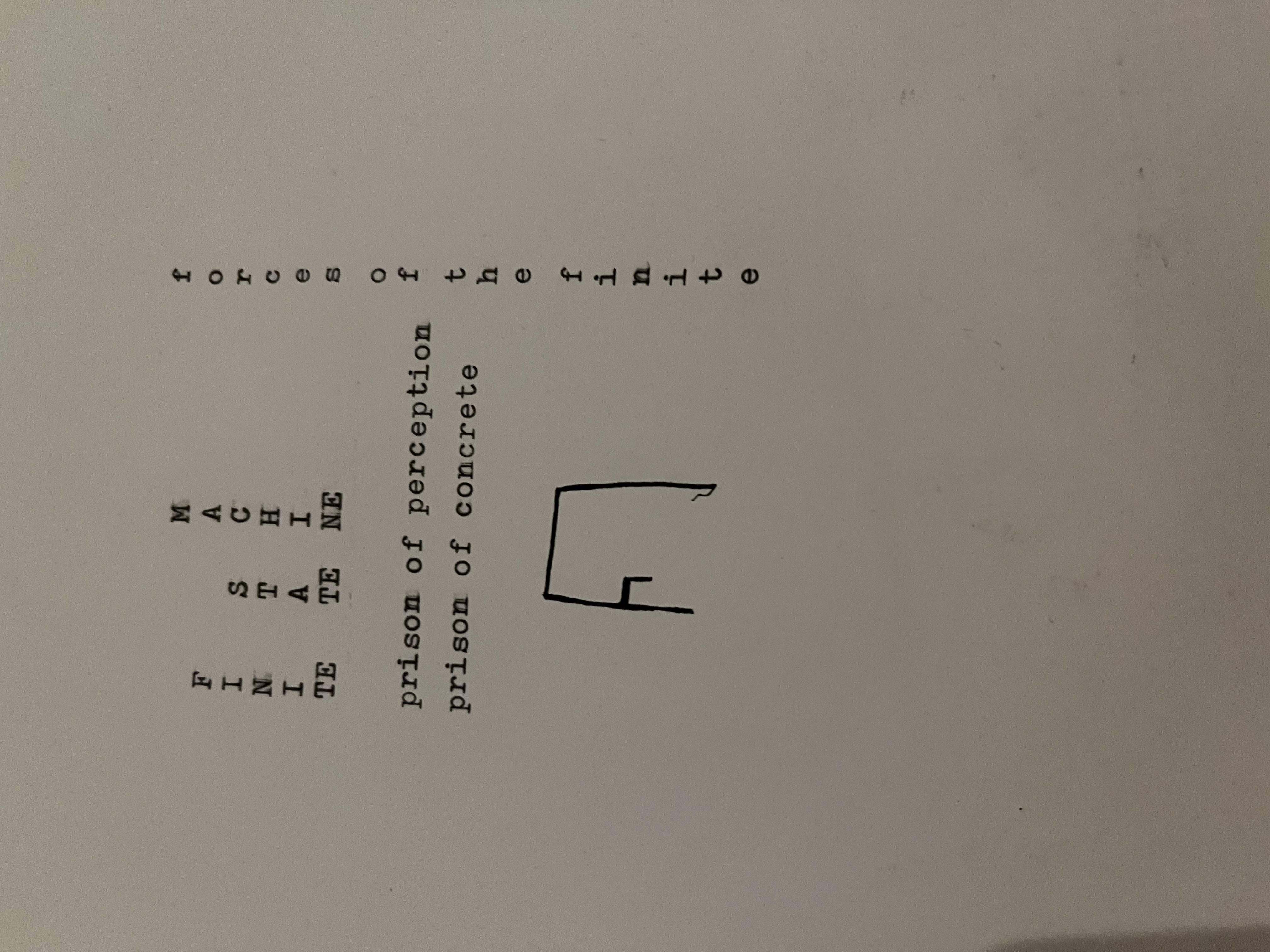 text "prison of perception prison of concrete"