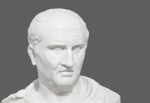 A New-Old Way of Coping with Grief A photograph of a bust of Cicero