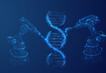 Genetic Embryo Screening for Psychiatric Risk Not Supported by Evidence, Ethically Questionable Digital illustration of robotic arms modifying DNA helix.