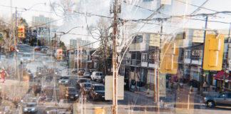 The Problem of High Functioning Anxiety A kaleidoscopic photograph depicting a busy street, reflected multiple times
