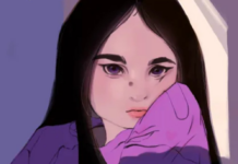 Beyond Labels and MedsâCloser Look: Aurora Ramos Illustration by Aurora Ramos of a girl with dark hair