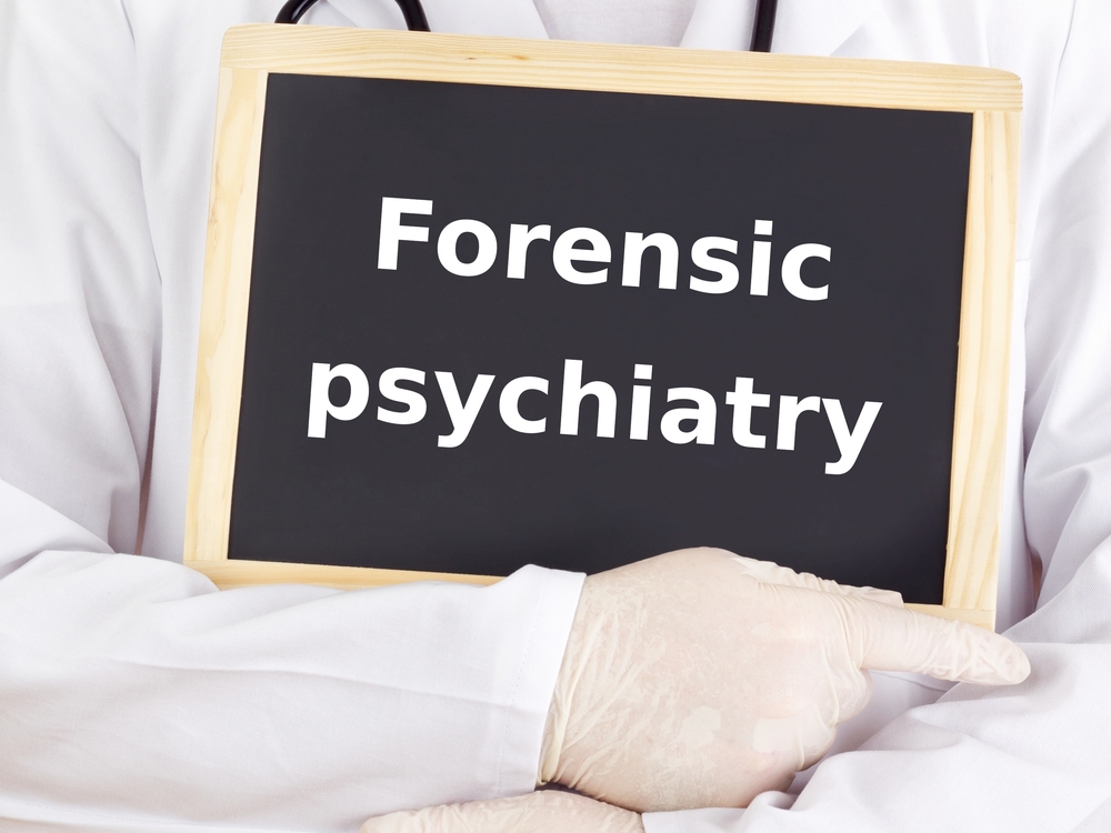 Doctor shows information: forensic psychiatry