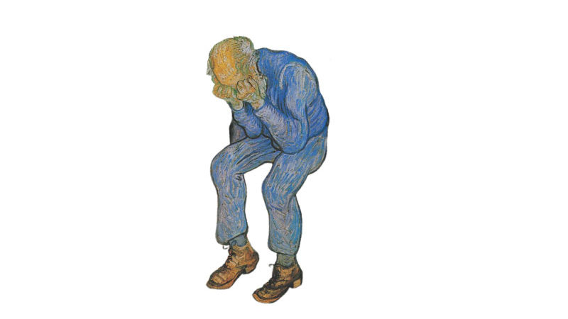 ‘Sorrowing Old Man (At Eternity’s Gate)’ by Vincent Van Gogh, 1890