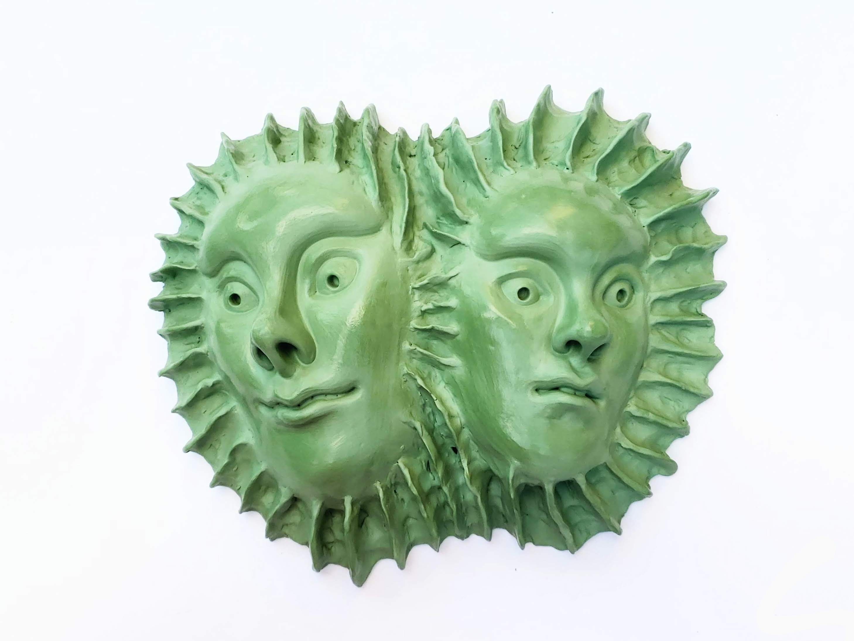 two faced green mascatron