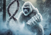 Searching for the “Psychiatric Yeti”: Schizophrenia Is Not Genetic AI-generated image of a snowy yeti and an ice-crusted double-helix