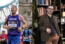 A photo of David Taylor on the left and Mark Horowitz on the right