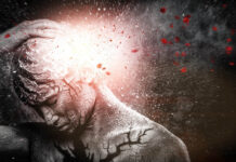 Modern Psychiatry and the Human Soul and Spirit: Is Our Freedom at Stake? Man with conceptual spiritual body art