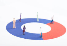 Human Suffering as Numbers and Graphs: The Problem with Measuring Outcomes in Therapy Miniature people walk in circles atop a pie graph