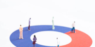 Human Suffering as Numbers and Graphs: The Problem with Measuring Outcomes in Therapy Miniature people walk in circles atop a pie graph