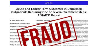Investigators Who Blew the Whistle On STAR*D Fraud Call for Retraction of Five AJP Articles Fraud stamped across STAR*D article